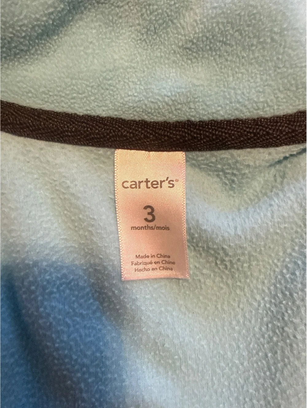 Carter's Baby Fleece Vest Light Blue Size 3 Months